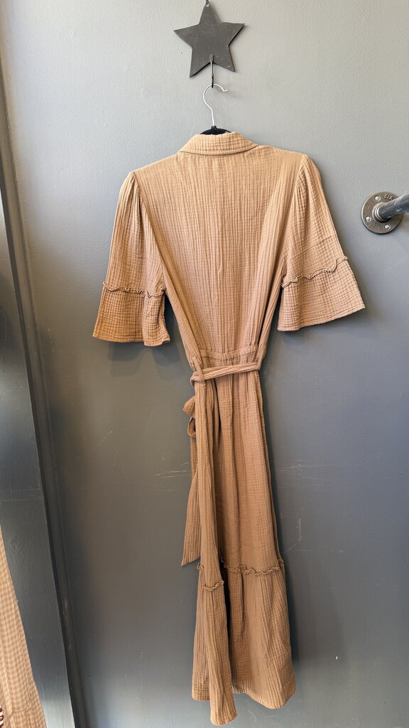Cotton Gauze Maxi Shirtdress