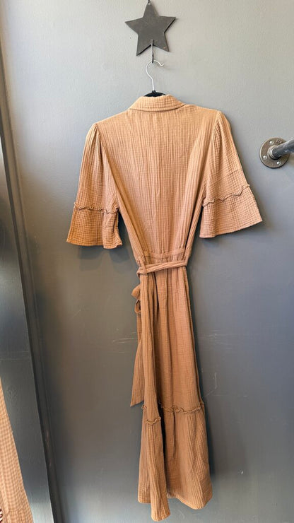 Cotton Gauze Maxi Shirtdress