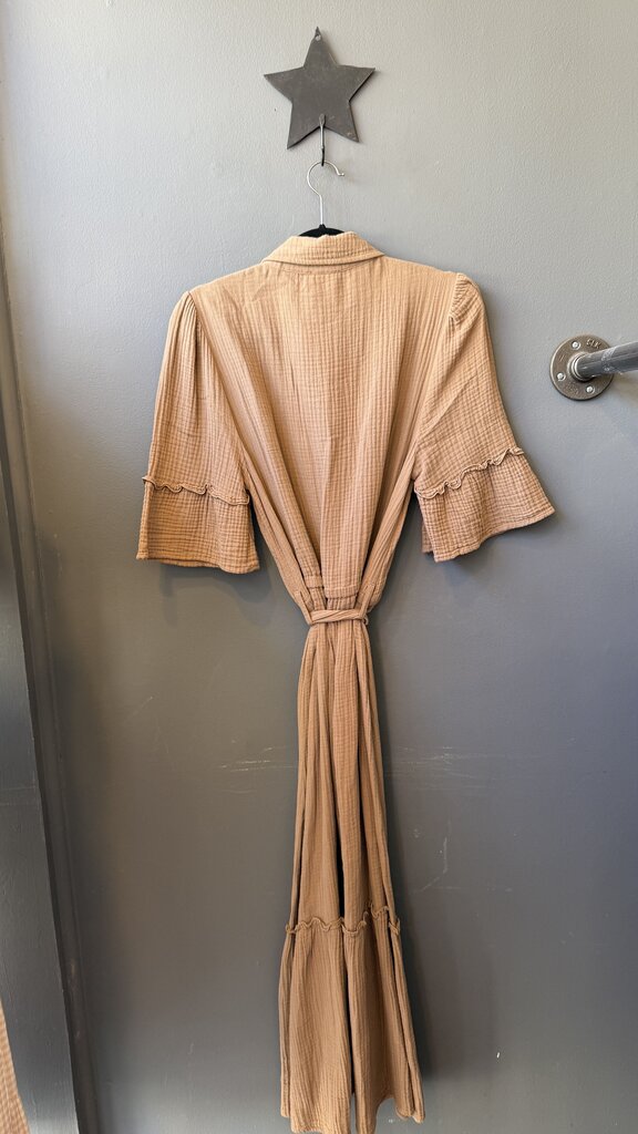 Cotton Gauze Maxi Shirtdress