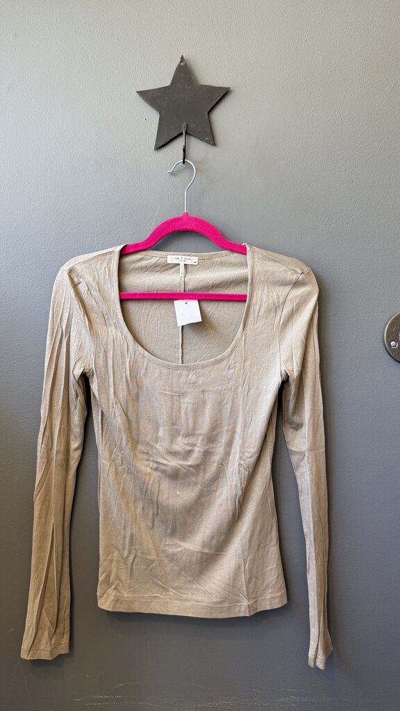 Tissue Longsleeve Scoopneck TShirt