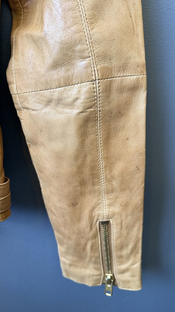 Vintage Leather Moto Jacket