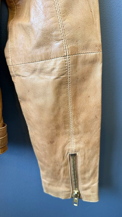 Vintage Leather Moto Jacket