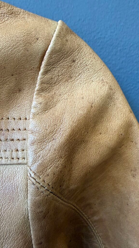 Vintage Leather Moto Jacket