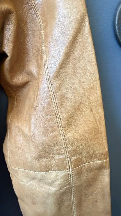 Vintage Leather Moto Jacket