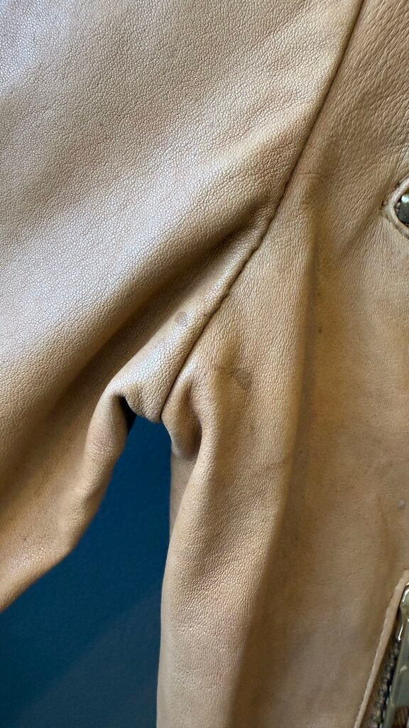 Vintage Leather Moto Jacket