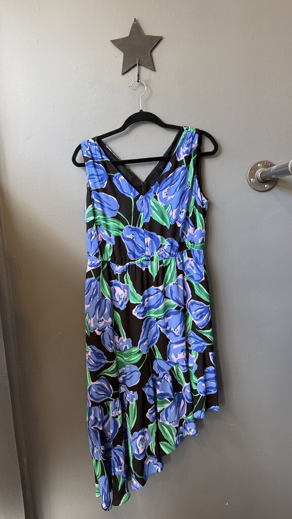 Floral Asymmetrical Midi Dress