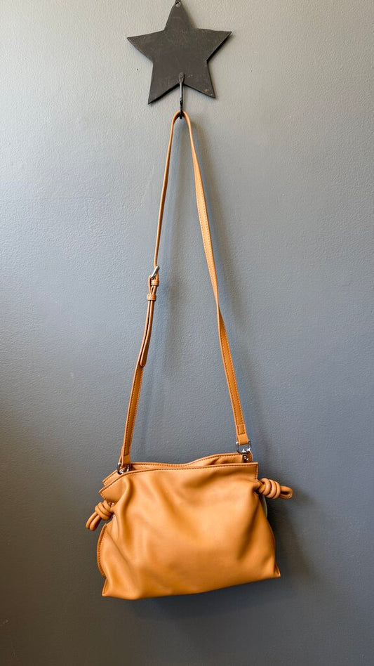 Knot Side Slouchy Clutch Crossbody