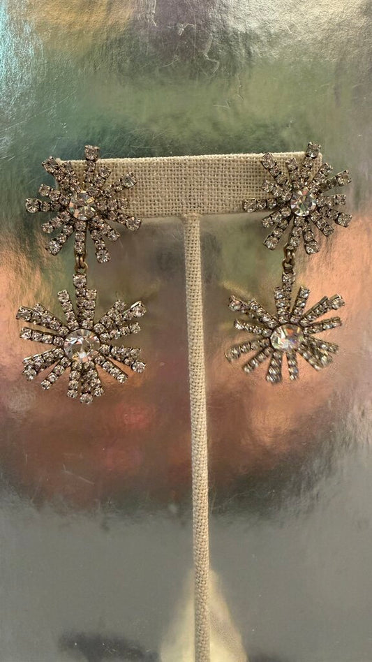 LorenHope Firework Rhinestone Stud Earrings