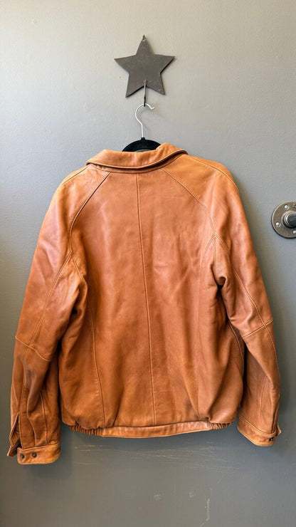 Leather Bomber Jacket