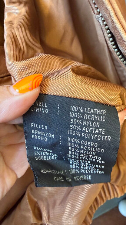 Leather Bomber Jacket