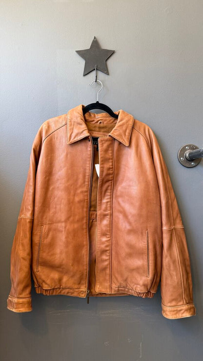 Leather Bomber Jacket