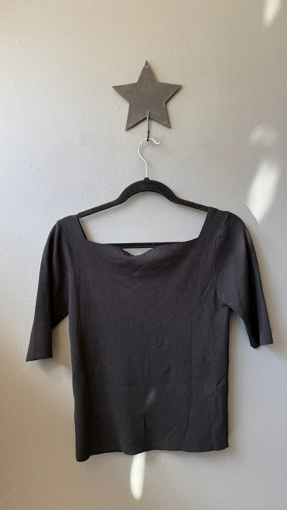 Fine Knit Square Neck Top