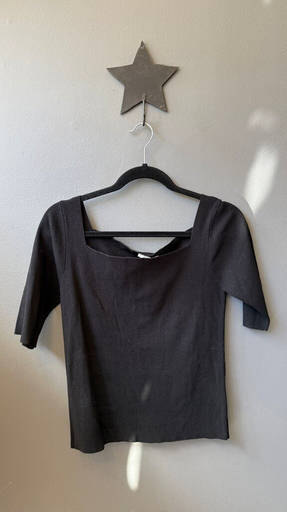 Fine Knit Square Neck Top