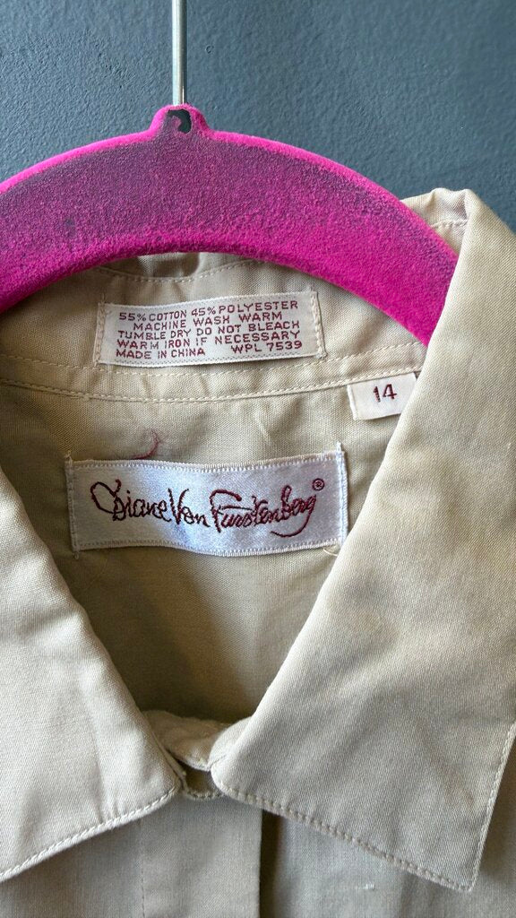 Vintage Uniform Button Up Shirt