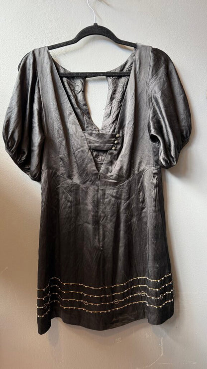 Silk Beaded Mini Dress