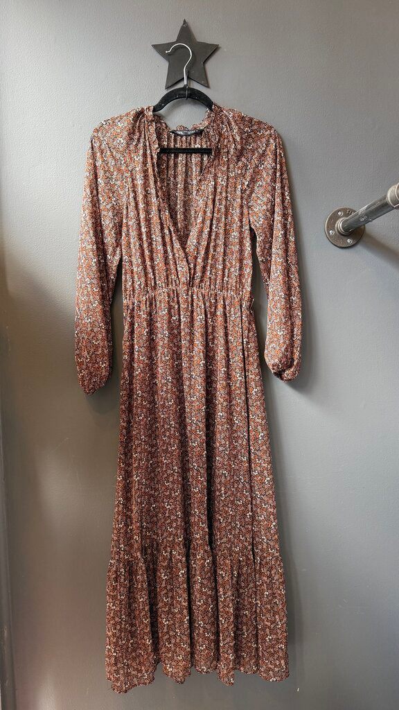 Sheer Floral Maxi Dress