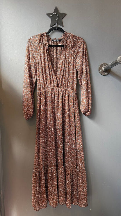 Sheer Floral Maxi Dress