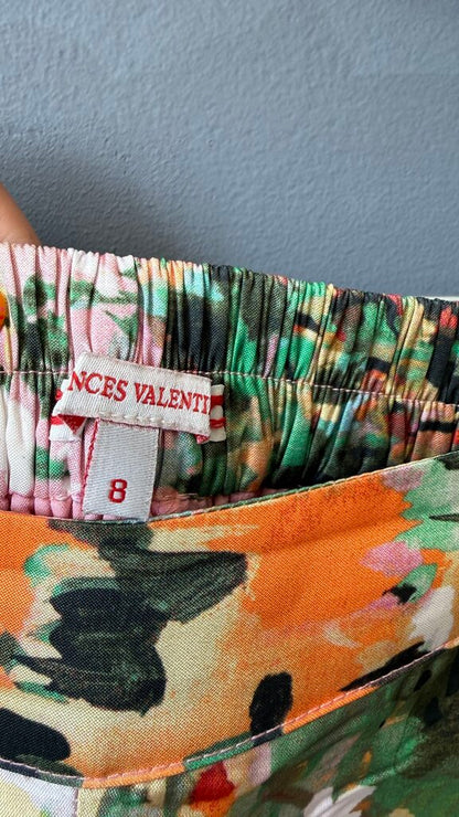 Wide Leg Satin Printed Palazzo Pants
