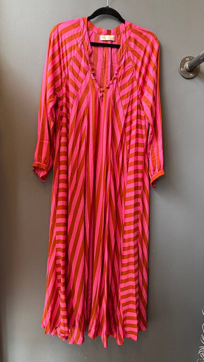 Stripe Swing Midi Dress