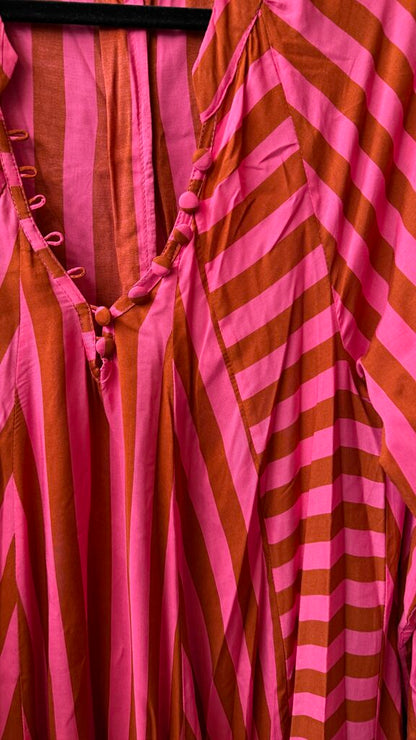 Stripe Swing Midi Dress