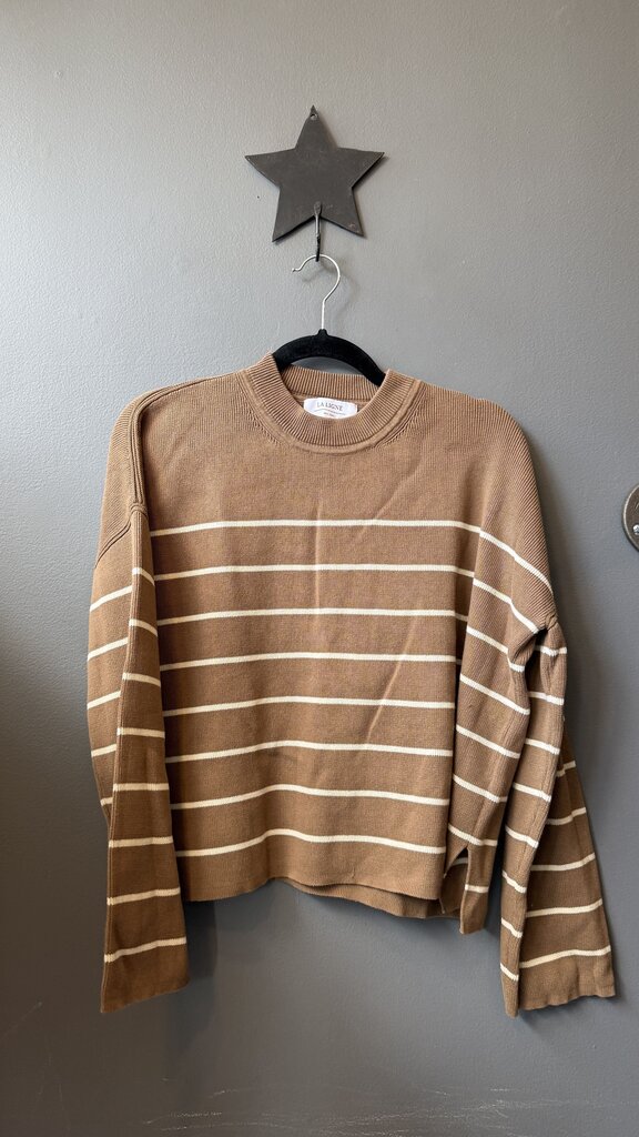 3 Set Stripe Knit Shorts + Tank + Sweater
