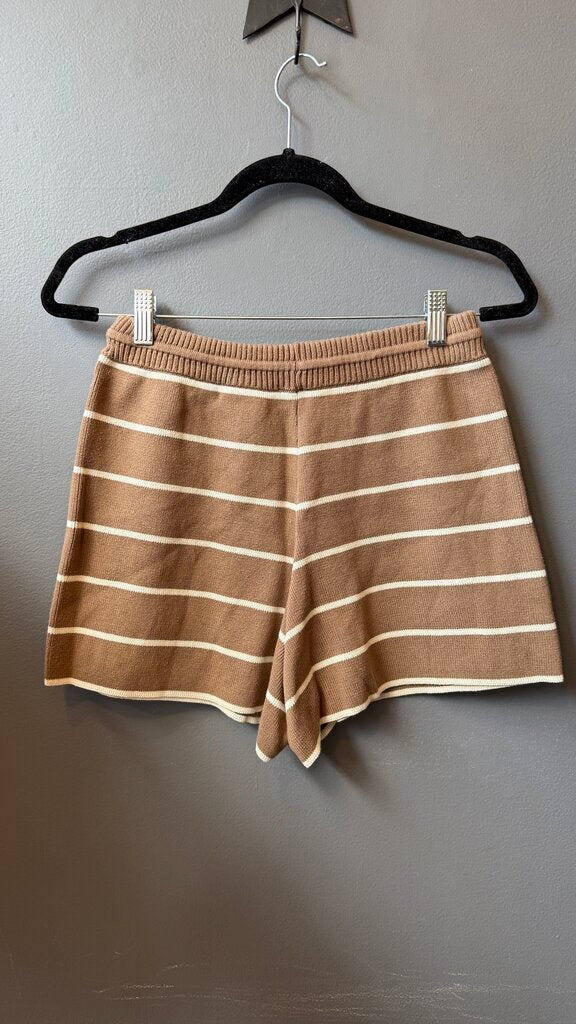 3 Set Stripe Knit Shorts + Tank + Sweater