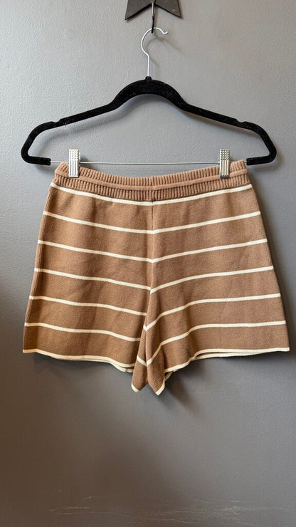 3 Set Stripe Knit Shorts + Tank + Sweater