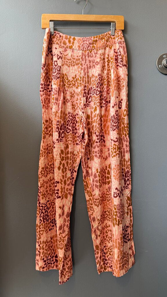 Leopard Wide Leg Pants