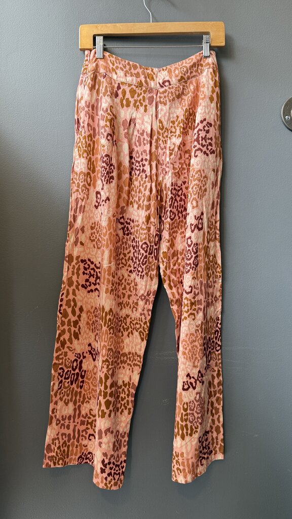 Leopard Wide Leg Pants
