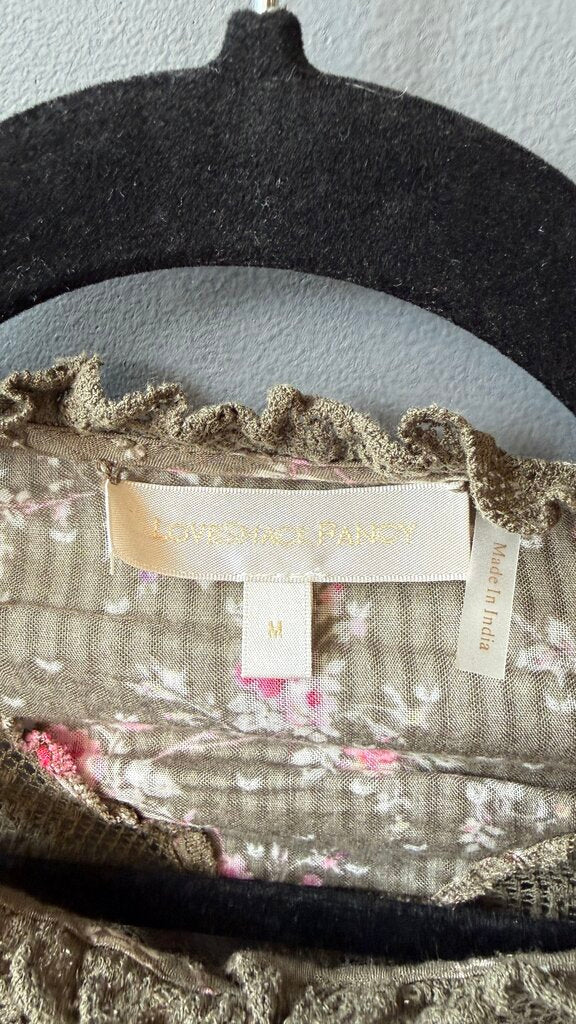 Floral Lace Inlay Blouse