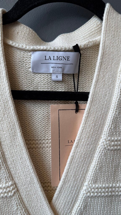 Vneck Cotton Knit Jill Caridgan Sweater