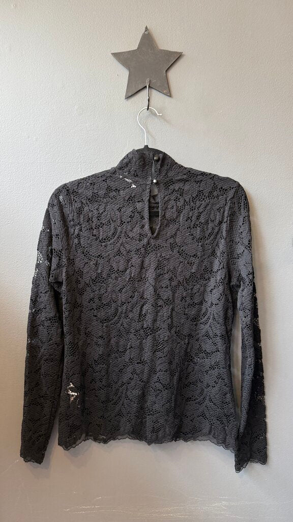 Lace Mockneck Top