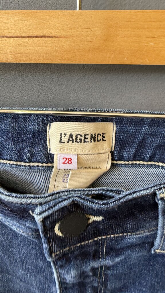 Coated Bootcut Jeans