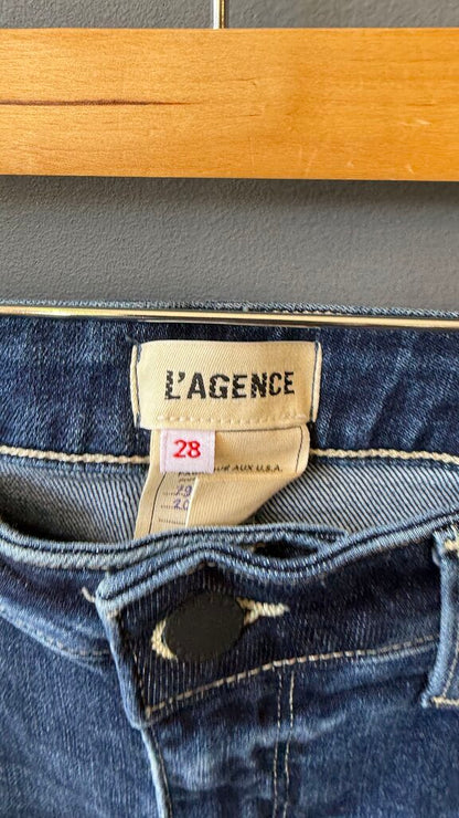 Coated Bootcut Jeans