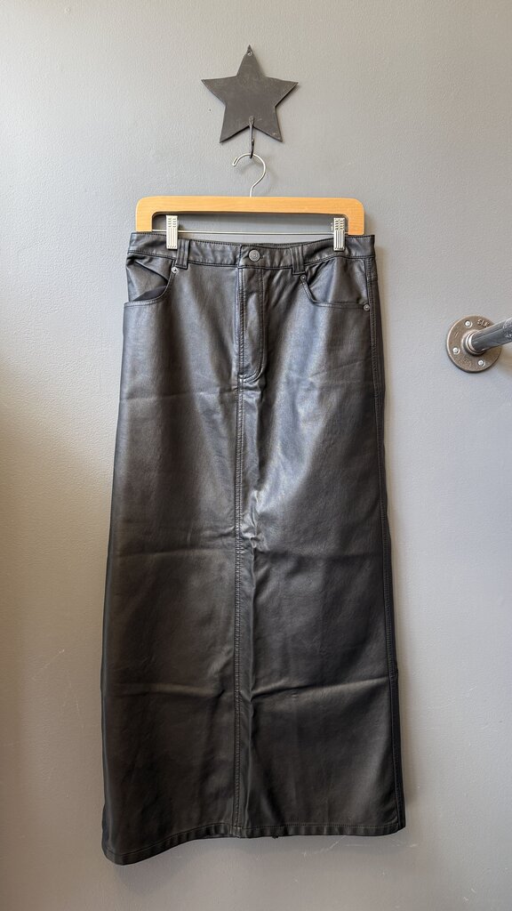 Faux Leather Maxi Skirt