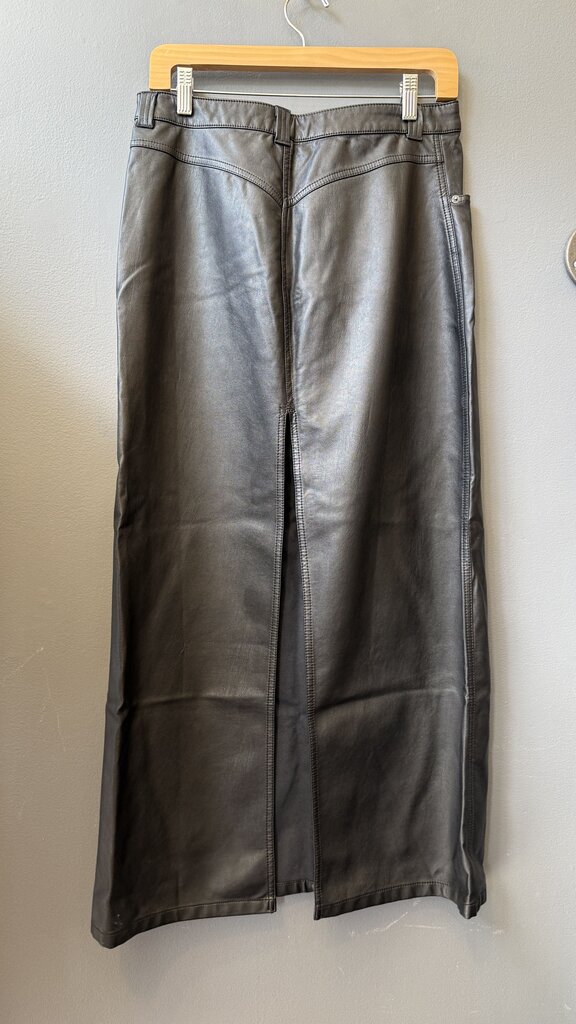 Faux Leather Maxi Skirt