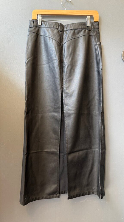 Faux Leather Maxi Skirt