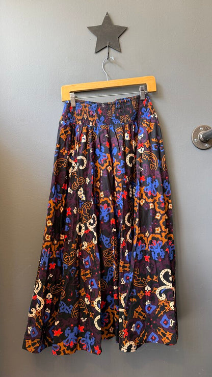 Printed Full Midi Skirt