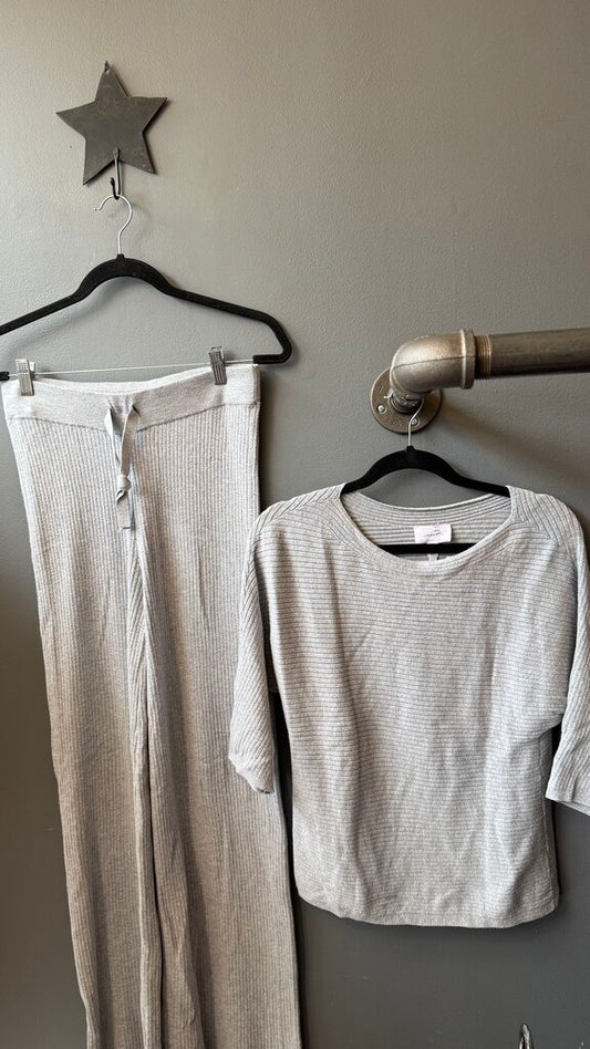 Ribbed Wide Leg Pants + Dolman Top