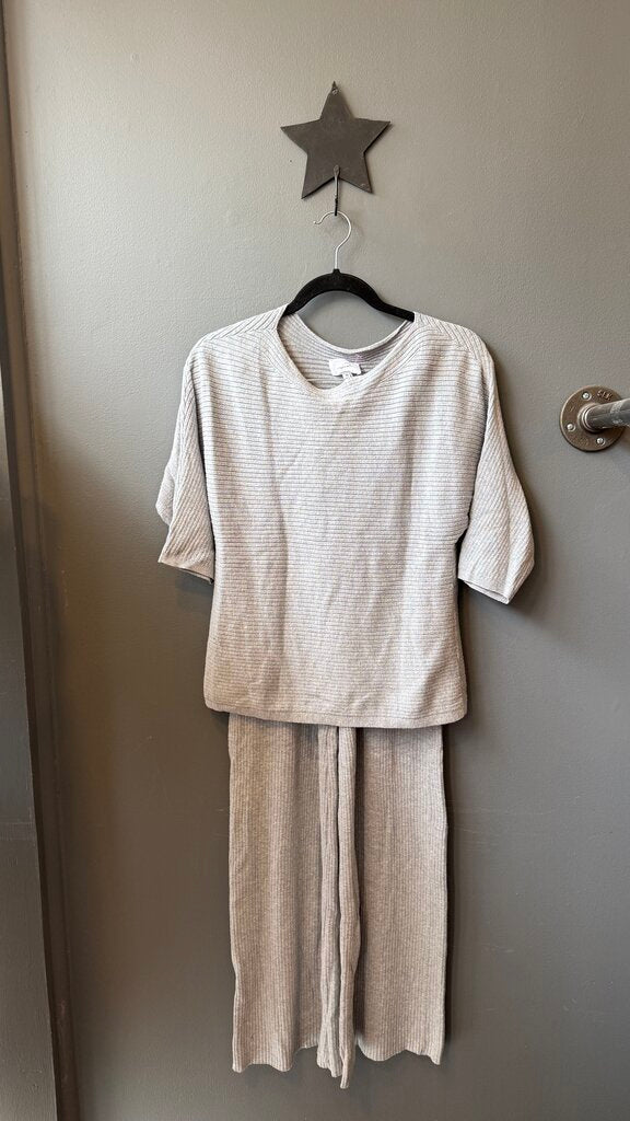 Ribbed Wide Leg Pants + Dolman Top