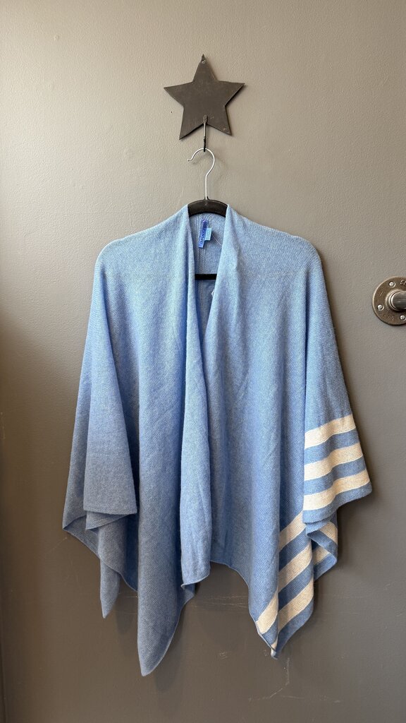 Cashmere Stripe Ruana