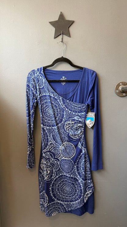 Jersey Faux Wrap Longsleeve Dress