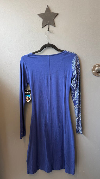 Jersey Faux Wrap Longsleeve Dress