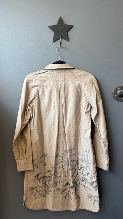 Wild Horses Utility Shirtdress