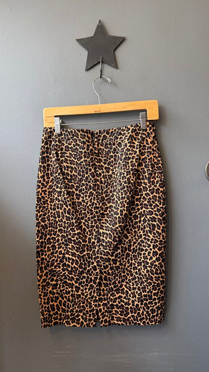 Leopard Pencil Skirt