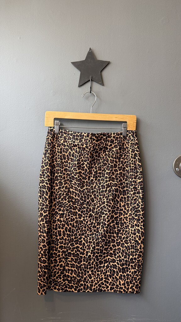 Leopard Pencil Skirt
