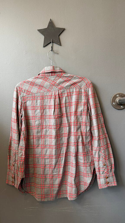 Plaid Pocket Button Up Shirt