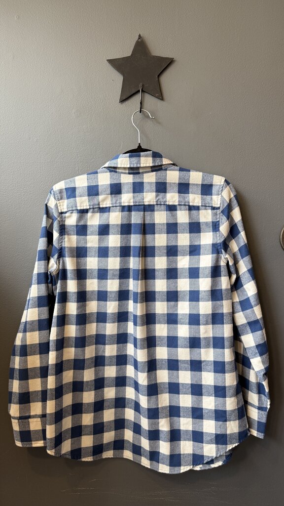 Gingham Relaxed Performance Button Up Shirt
