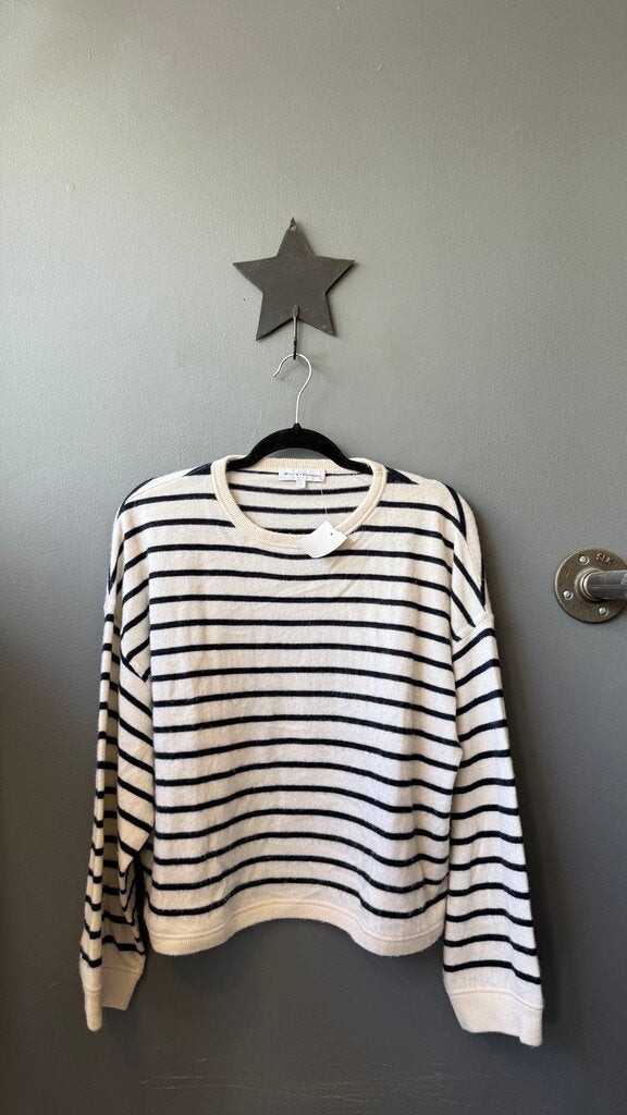 Stripe Boxy Cashmere Sweater