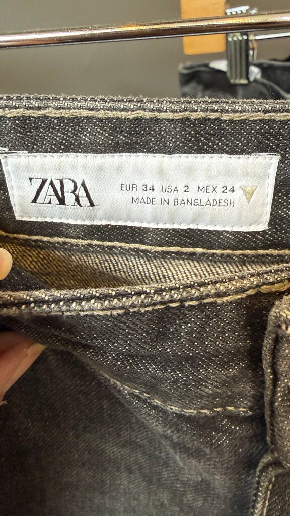 Wide Leg Black Jeans